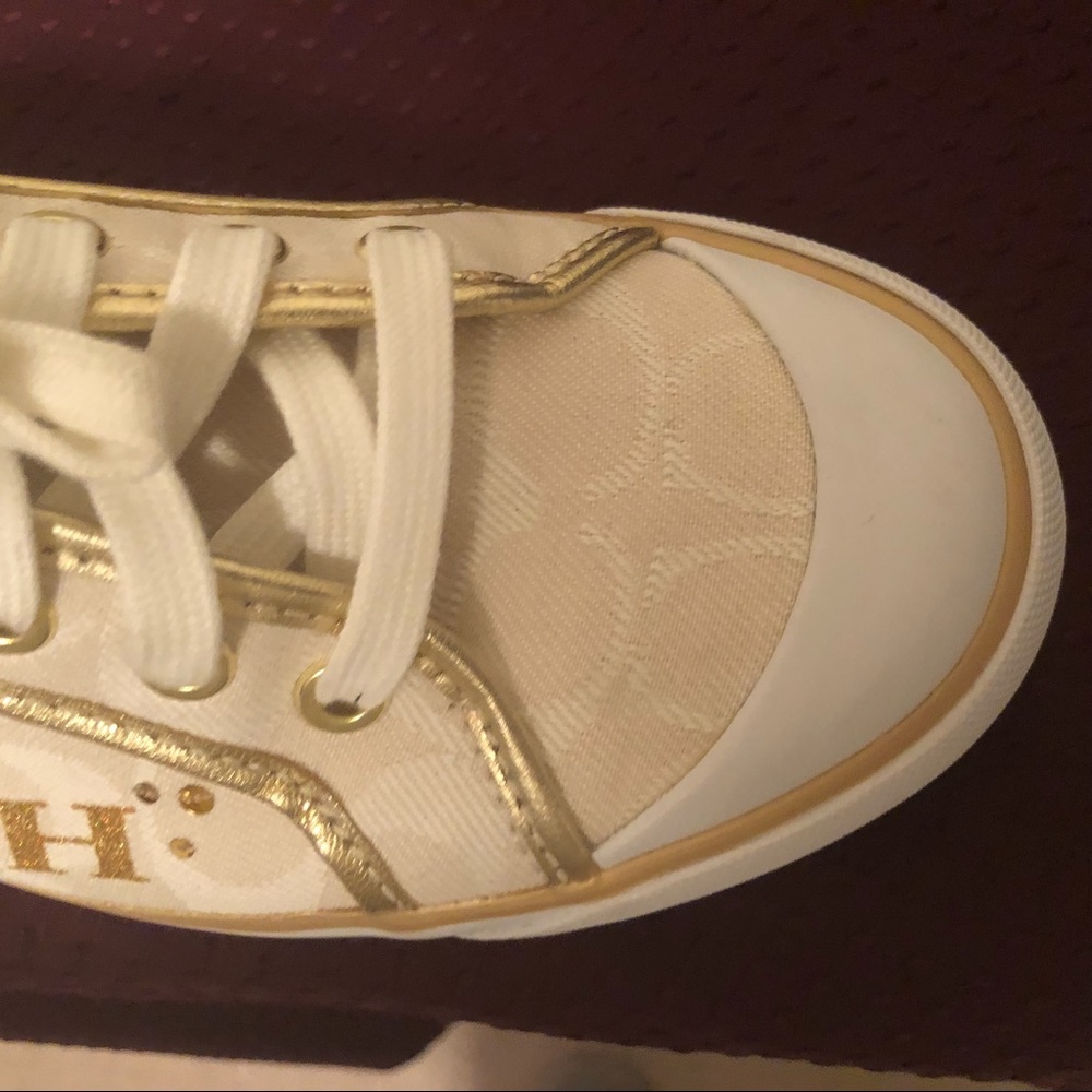 Coach canvas sneakers size 8.0 B - Picture 7 of 8